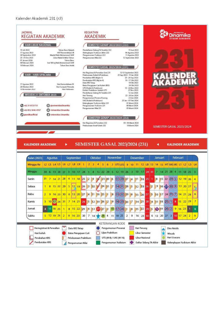 KALENDER AKADEMIK 231 (SEMESTER GASAL 20232024) r3