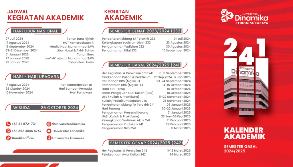 KALENDER AKADEMIK SEMESTER GASAL 20242025 (241)