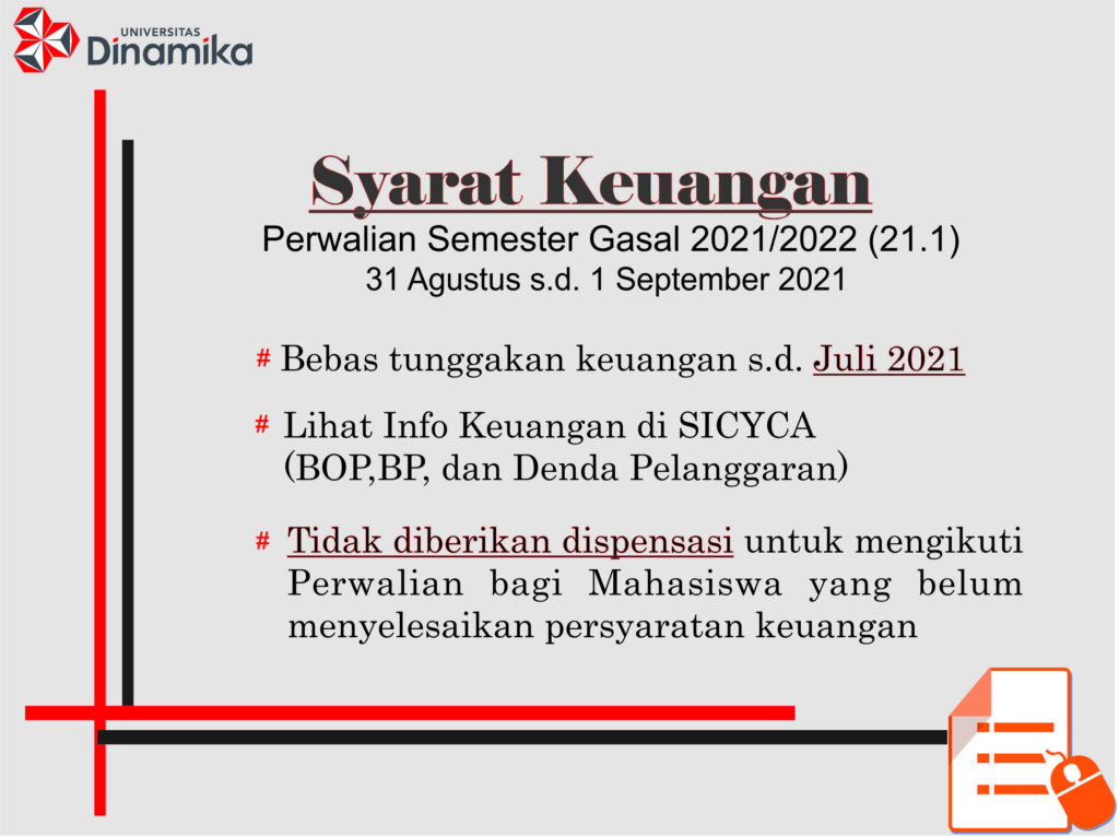 Syarat Keuangan Perwalian Semester 21.1