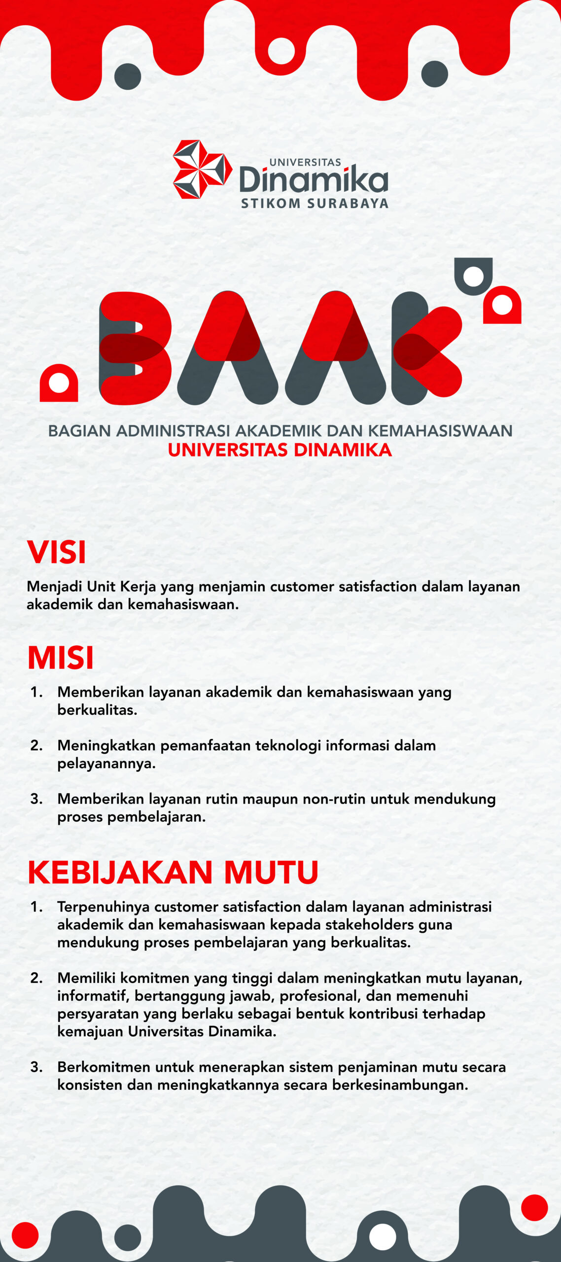 Visi & Misi Bagian Administrasi Akademik dan Kemahasiswaan