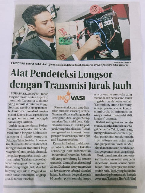 Alat Pendeteksi Longsor dengan Transmisi Jarak Jauh