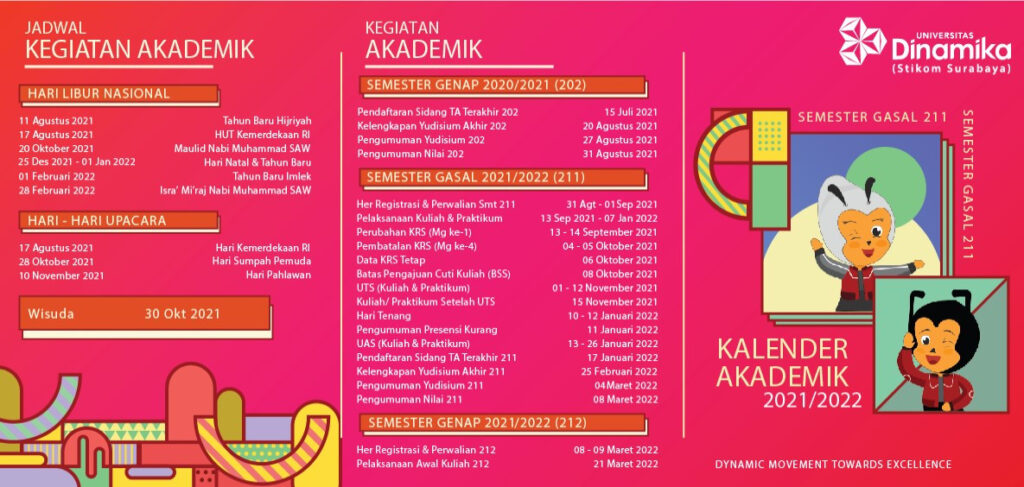 kalender akademik universitas dinamika