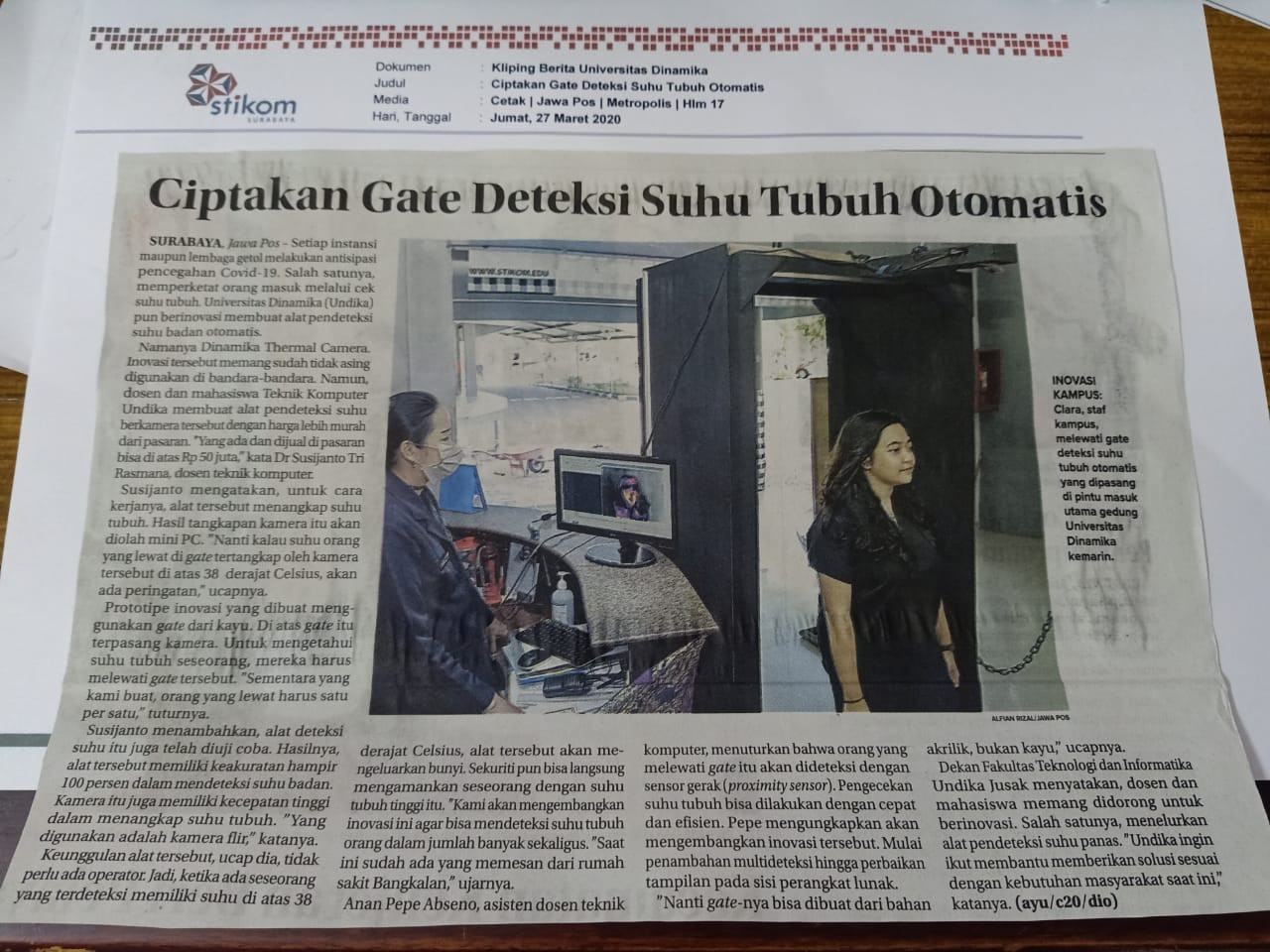 Ciptakan Gate Deteksi Suhu Tubuh