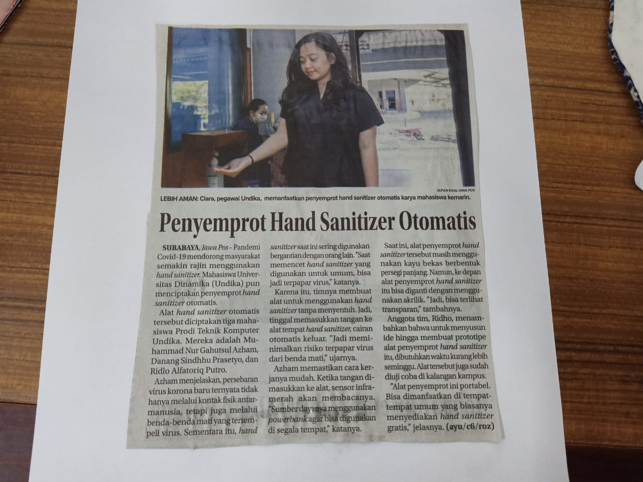 Penyemprot Hand Sanitizer Otomatis