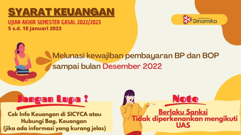 Persyaratan Keuangan UAS Semester 22.1