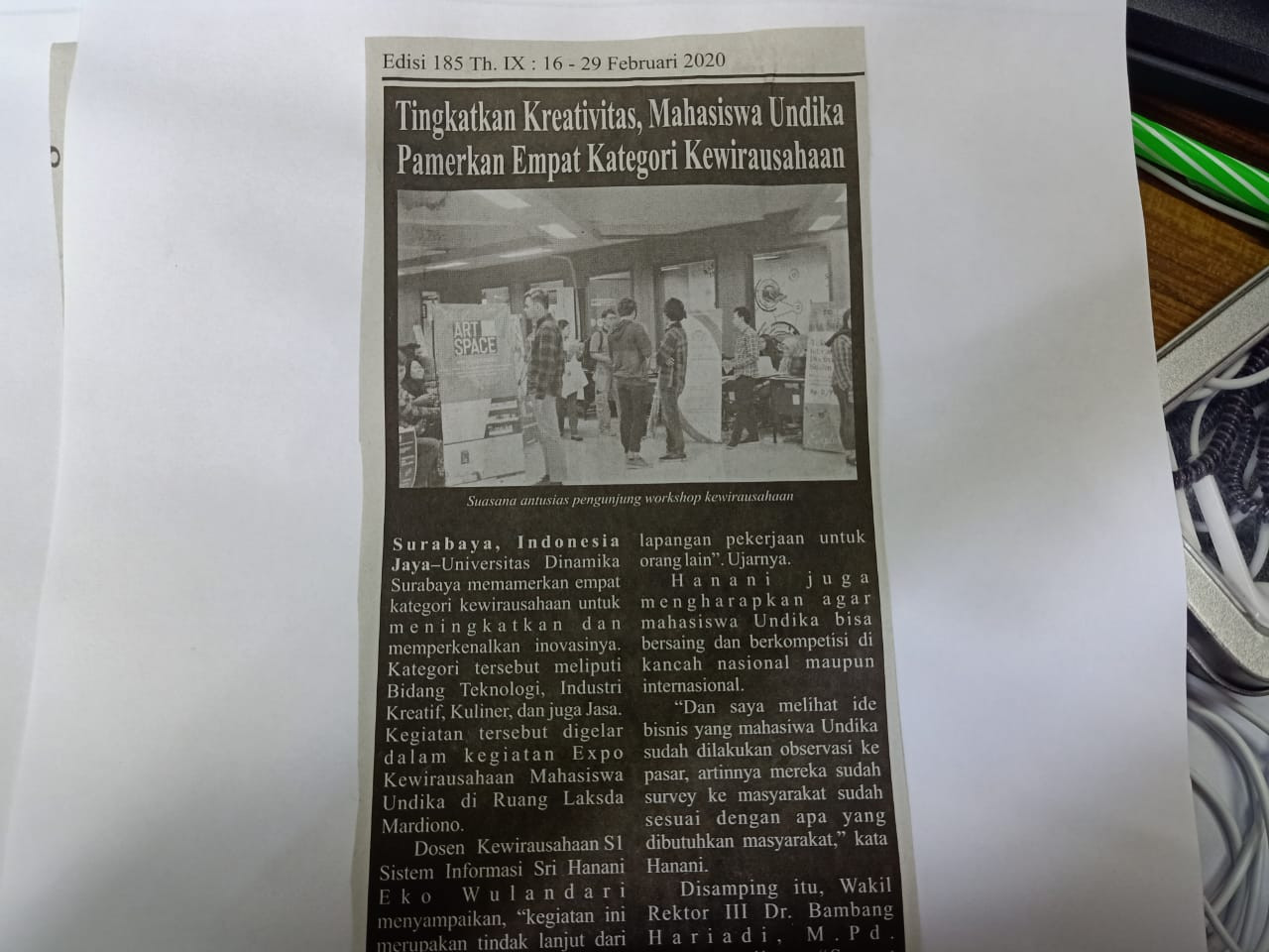 Tingkatkan Kreativitas, Mahasiswa Undika Pamerkan Empat Kategori Kewirausahaan